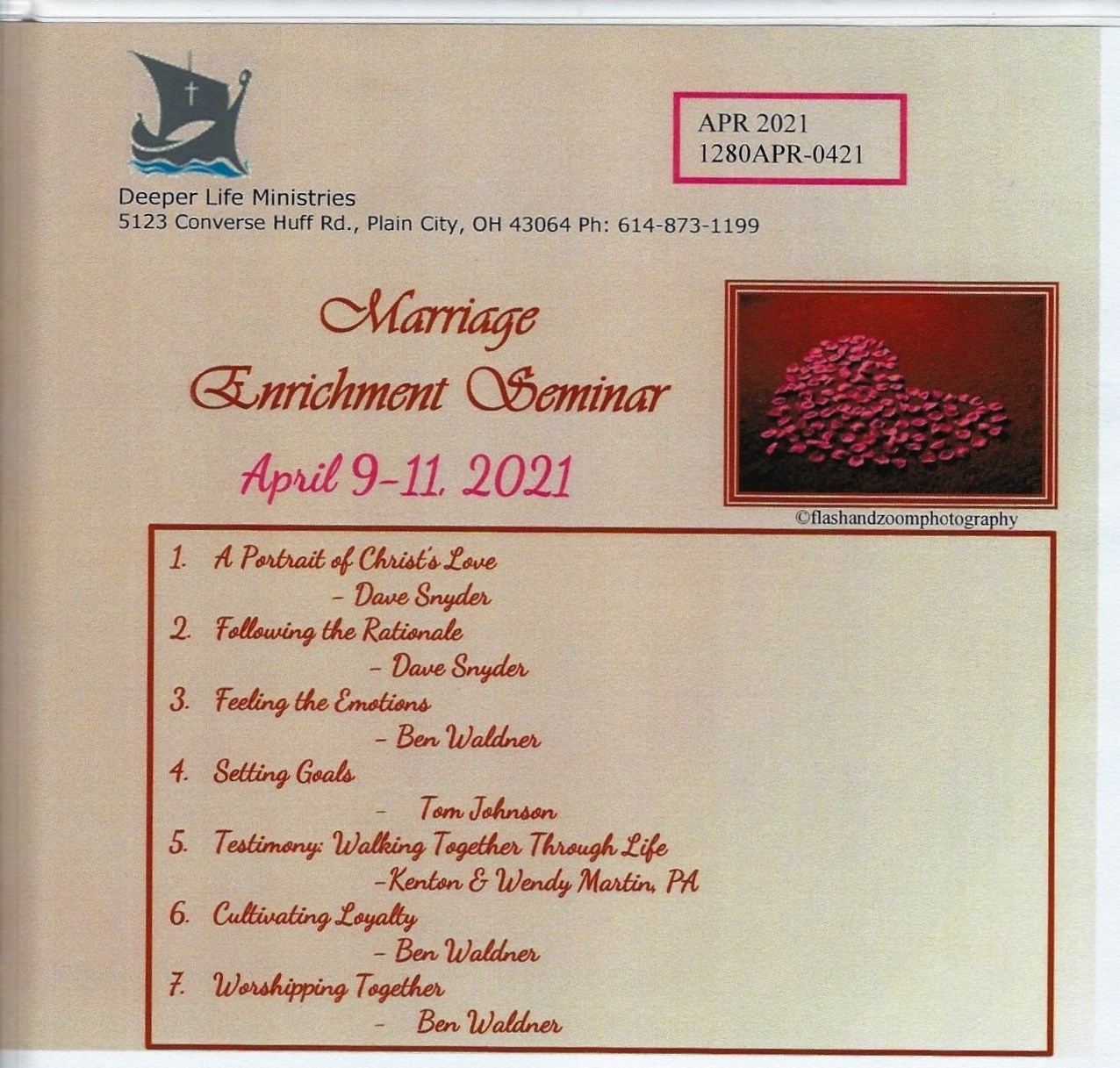 MARRIAGE ENRICHMENT SEMINAR 2021 7 CD Album - Click Image to Close